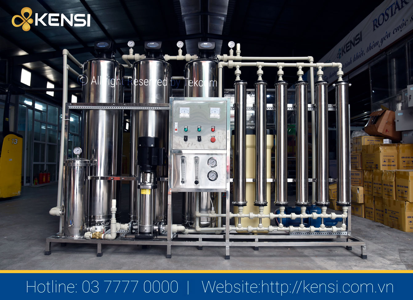 Hệ thống lọc nước công nghiệp RO 1500l/h