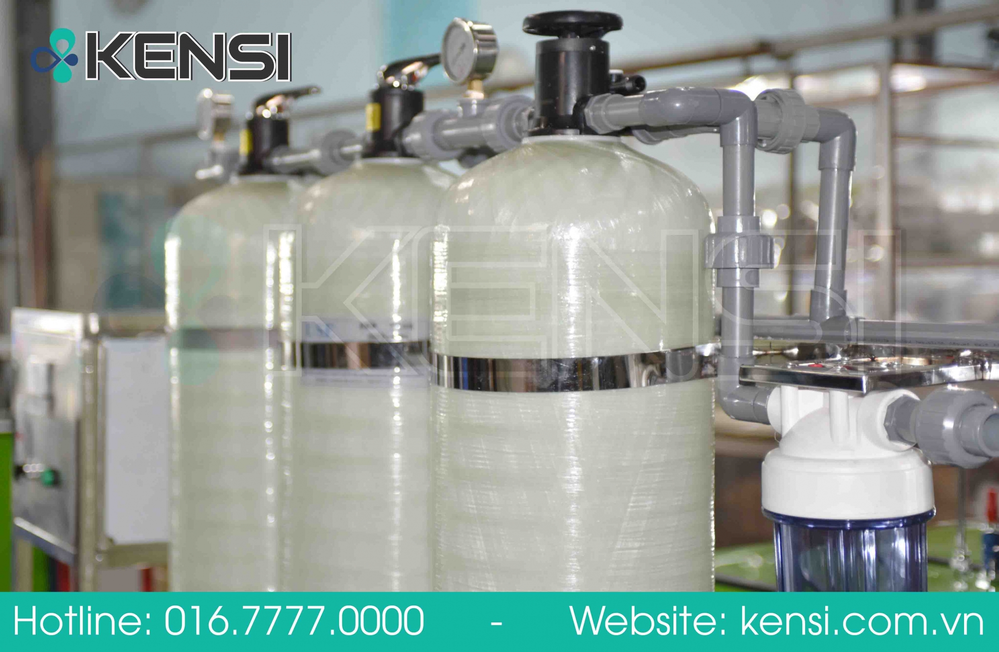 Cột lọc nước giếng khoan của thương hiệu Kensi
